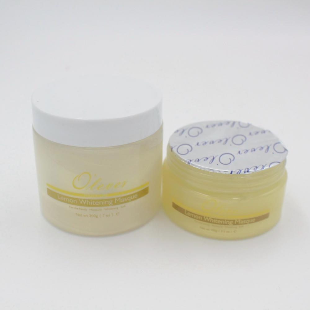 Crema de mascarilla de manos blanqueadora de limón