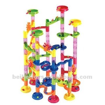 105pcs Plastic Marble Run Toys, Marble Game Building Toy