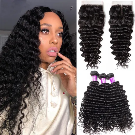 Long Deep Wave Curly Peruvian Hair Most Popular 100% Virgin Human Hair Peruvian Virgin Hair Straight