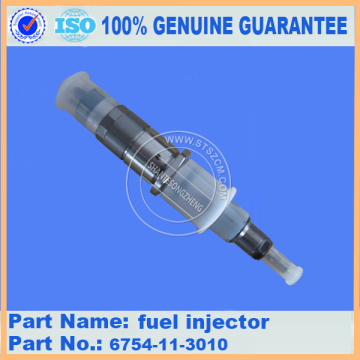 Pièces d&#39;excavatrice pc200-8 pièces de moteur injecteur de carburant 6754-11-3010