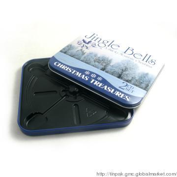 Christmas carols CD tin, holding 2 CD