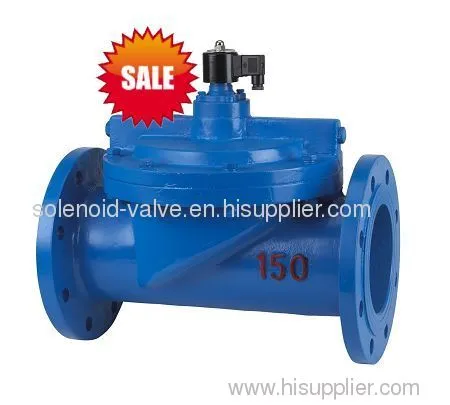 2way Cast Iron Water, Air, Oil 150mm Dn Flange Solenoid Valve 