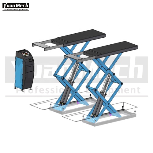 High Profile Double Scissor Lift Inground