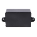 OOTDTY 65x38x22mm/82x52x35mm Connector Waterproof Plastic Electronic Enclosure Project Box Black Instrument Case