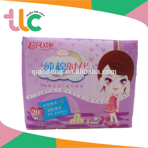 TLC Low Price Ultrathin Wings Cotton Cover Sanitary Napkin