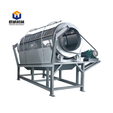 High capacity carbon steel manure drum sieve