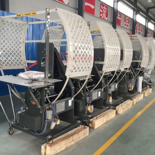 corrugated carton box tying/strapping machine