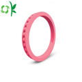 Anneaux de silicone personnalisés bague de fiançailles bague perle échelle