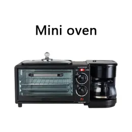Three-in-one Multifunctional Home-use Breakfast Maker, including a Toaster and a Mini Oven, Suitable for 110V and 220V