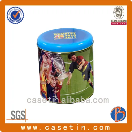 Direcrt factory sale custom round tin box for packaging