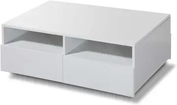 Wooden LED Coffee Table End Table Sets Storage
