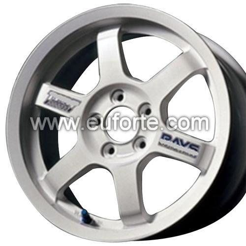 15" Rays white racing alloy wheel