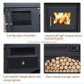 Hot Sale: Modern Cold Rolled Steel Wood Burning Stove Equipped with Oven