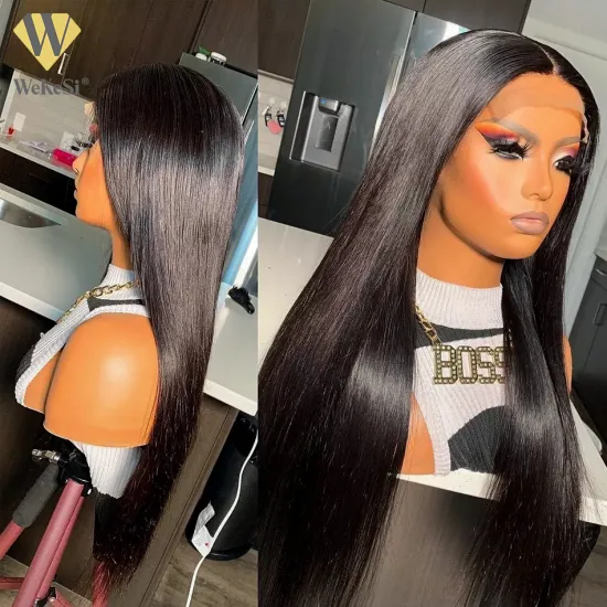 Top Quality Transparent Full Lace Human Hair Wig,Hd Transparent Lace Front Virgin Human Hair Wig,Russian Luxury Women Human Hair