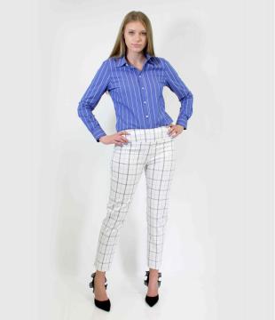 Ladies Bengaline Trousers  Yarn Dyed
