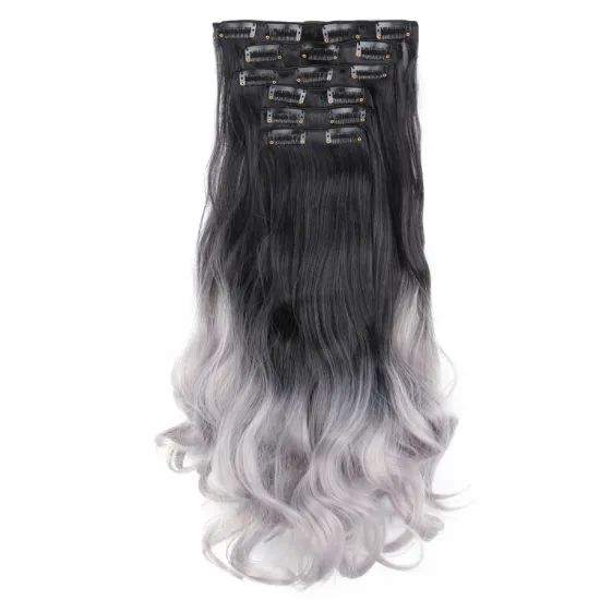 AliLeader Colorful Synthetic Body Wave Hairpiece Hair Extension For Woman