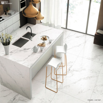Carrara weiße polierte Porzellanfliesen 600x1200
