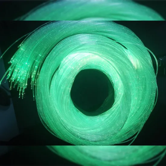 Fiber Optic Sensory Light with Food Grade PVC Jacket - 3x0.75mm Sparkle Side Spot Fiber Cable