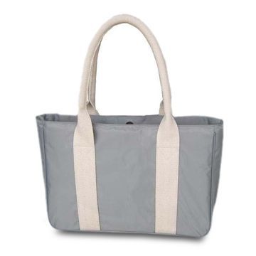 Canvas Shopping Bag with Snap Closure, Measures 41 x 8.5 x 28.5cm