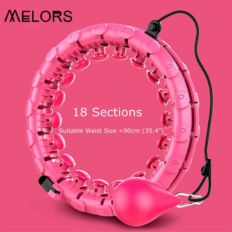 Melors Hula Hoop 18 sections purple