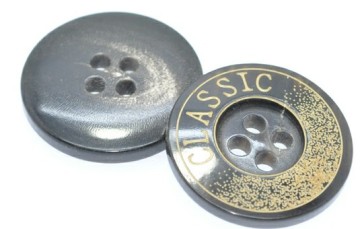 4holes Laser Natural Horn Button