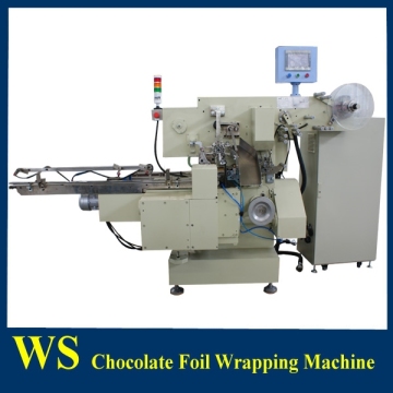 Chocolate Foil Wrapping Machine with chocolate wrapping paper