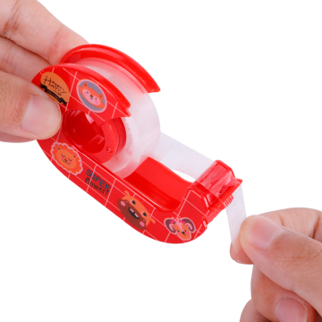 Cute and Practical Crystal Clear Stationery Tape with Tape Machine