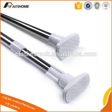 stainless steel pipe Shower Rod/Rail 430 Stainless Steel Clad Tube Shower Rod