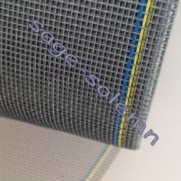 Grey Fiberglass Insect Screen with Color Line