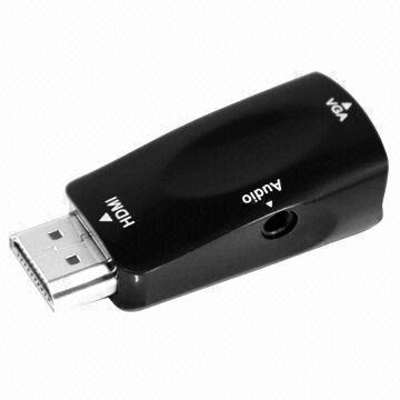 HDMI M to VGA and Audio Converter, Supports Audio Output