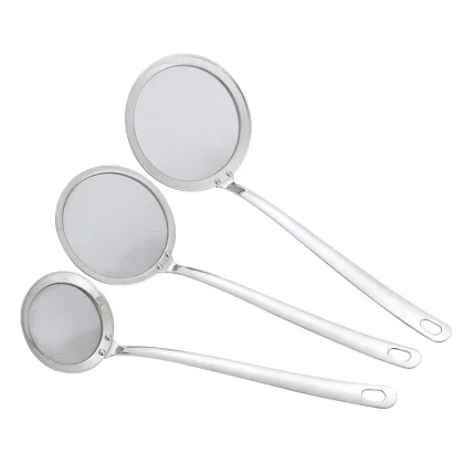 oil filter spoon soy milk foam net colander