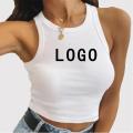 Camisetas de tanques spandex femeninas, camisetas sin mangas para mujeres,