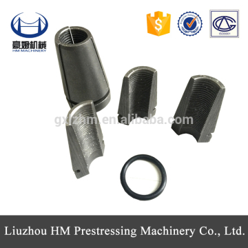 Post tensioning metal tool anchorage wedge