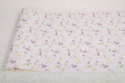 Pastoral And Pvc Flower Pastoral Wallpaper For Living Room