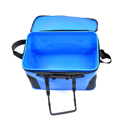 Carry Handbag Shoulder Fishing basket Fishing Lure zip lock bag and Fishing rod bag EVA fish tackle rod tool bag