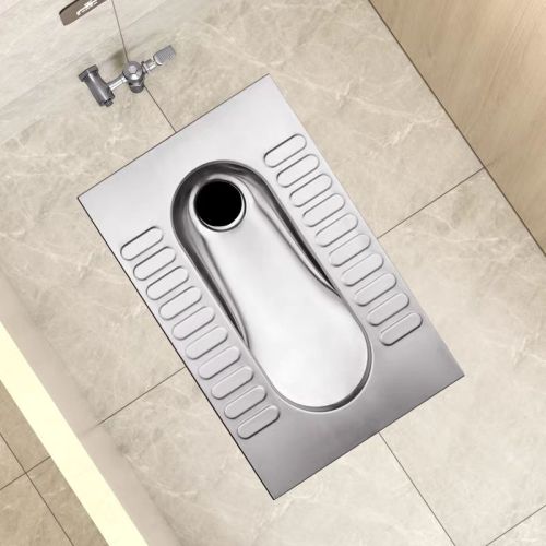 Edelstahl hockende Toilette mit Urinstopper