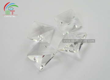 crystal parts square beads