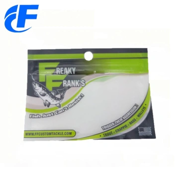 fishing lure packaging bags custom flat bags with hang hole