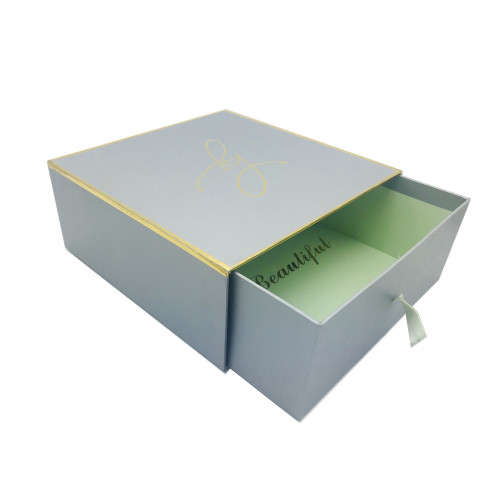 drawer gift packaging box with lint