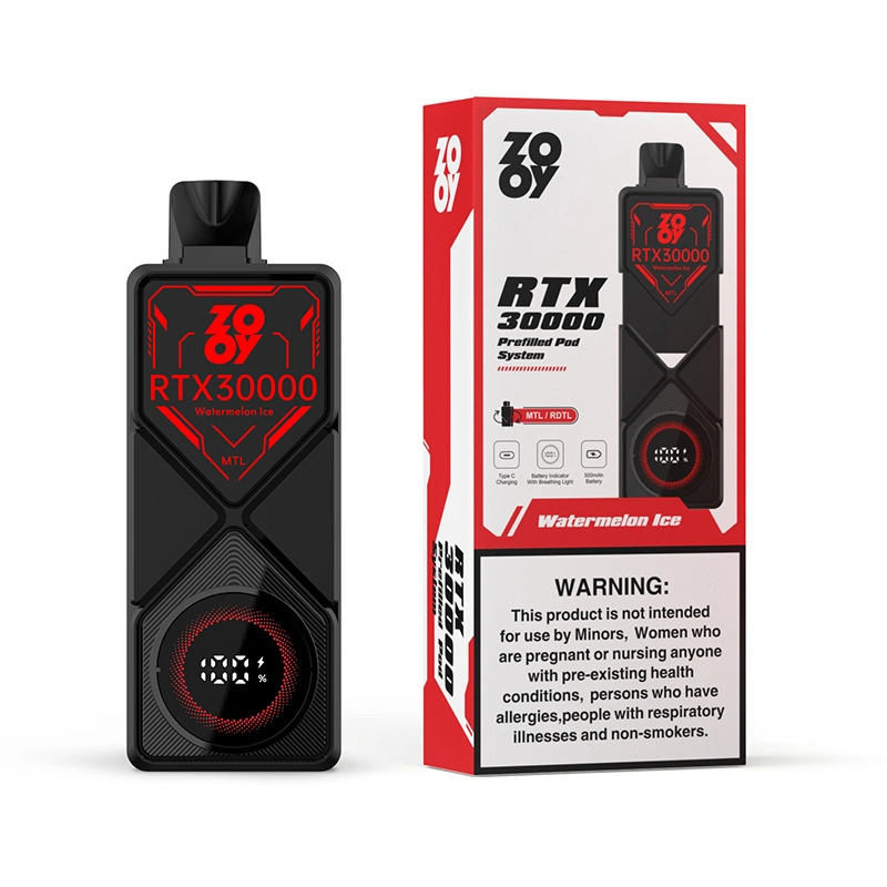zooy vape 30000 Zooy RTX 30000 Puffs wegwerp VAPE WHOLESALE ITALY Fabrikant fan Sina