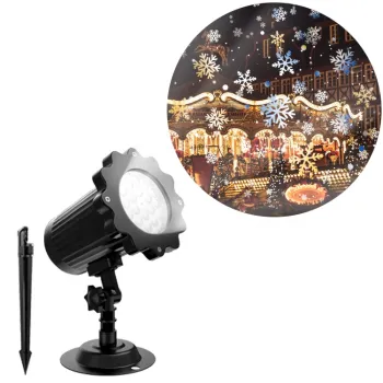 LED Snowflake Projector Laser Light: Christmas Outdoor/Indoor Festival Decoration