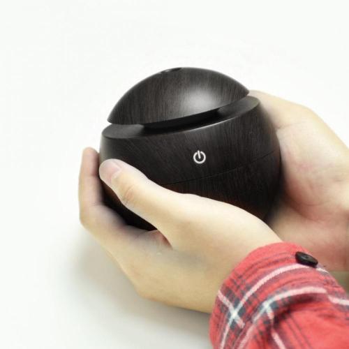 130ML Mini Portable USB Wood Grain Aromatherapy Humidifier