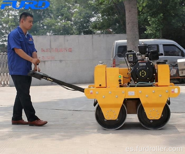 Compactador de rodillos diesel KIPOR Power 550KG Rodillos de carretera vibratorios (FYL-S600C)