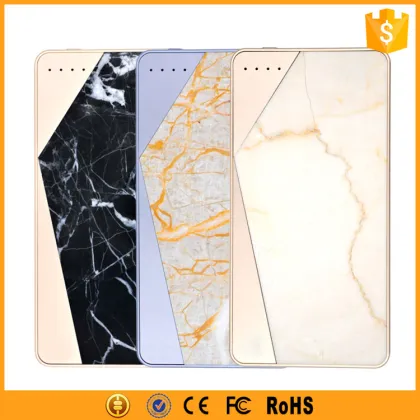 high quality marble case ATL 5000mah power bank battery