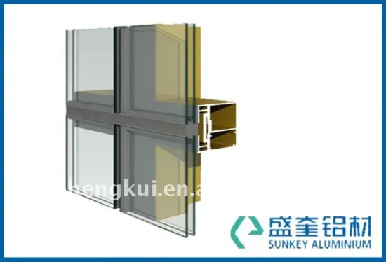Electrophoresis Aluminium profile for curtain wall