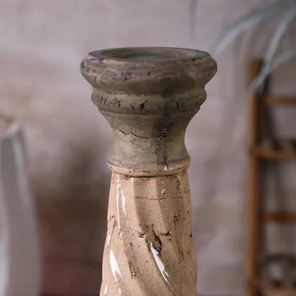 Antique Design Cement Candle Stick Holders for Wholesale: Retro Tealight Candle Holders