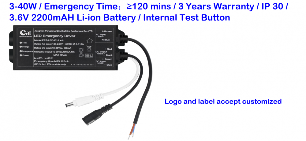 Supply For 3-40W CB CE LED Emergency Driver