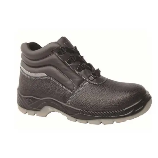 Professional steel toe leather shoes with CE certificate