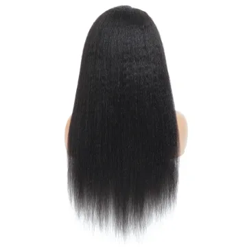 Yeswigs Wholesale Yaki Human Hair Wig 13*6 HD Lace Frontal Wig Unprocessed Original Brazilian Virgin Cuticle Aligned HD Lace Wig