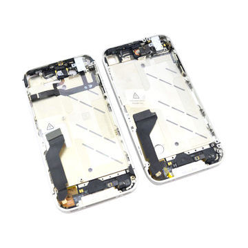 Full Complete Middle Frame Bezel Housing with All Small Repair Parts Assembly for iPhone 4S/4GS